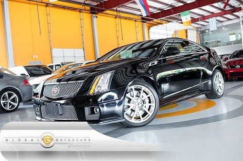11 cadillac cts-v coupe 1-owner 21k bose nav heated-seats rear-cam pdc 19s