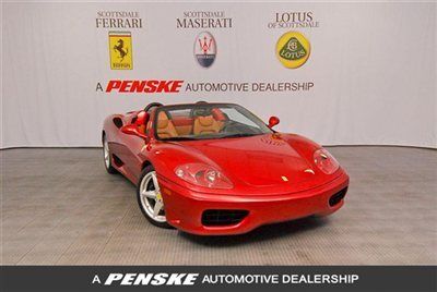 2001 ferrari 360 spider f1~fresh major service~shields~challenge grill~in az