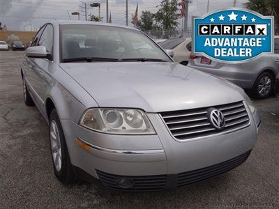 04 volkswagen passat 1-owner florida car only 32k miles carfax certifed clean