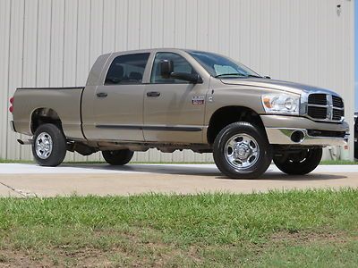 07 slt (6.7l) 6spd-at mega-cab cummins 4x4 swb 1-owner carfax goose-neck tx !!!