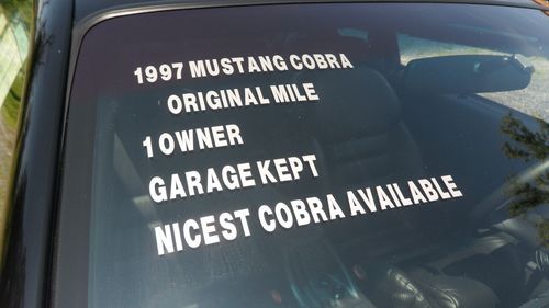 1997 FORD MUSTANG SVT COBRA ***19 ORIGINAL MILES***, image 18