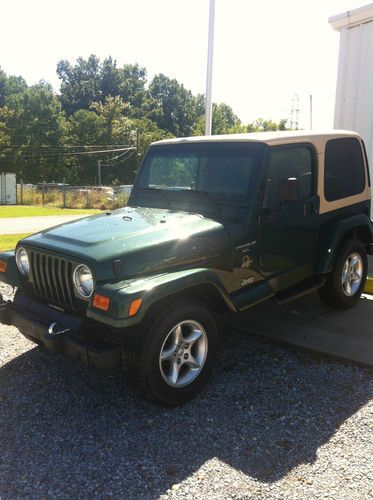 2000 jeep wrangler sahara sport utility 2-door 4.0l