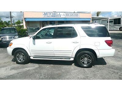 2007 toyota sequoia 4wd limited 1 owner florida driven clean history report.