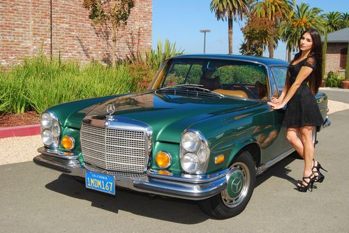 Rare 1970 mercedes 280se low-grille coupe 75k miles solid garaged california car