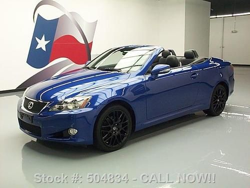 2010 lexus is250 convertible navigation rear cam 49k mi texas direct auto