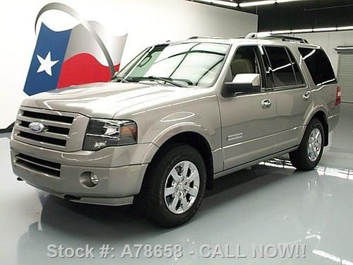 2008 ford expedition ltd 4x4 7-pass sunroof nav dvd 62k texas direct auto