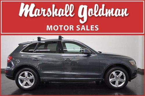 2010 audi q5 3.2 quattro premium + meteor gray pearl lt gray leather 6700 miles