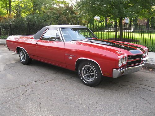 1970 chevrolet el camino ss 396, 4 speed, matching numbers, body off restoration