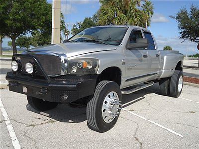 Lifted 5.9 diesel navi drw leather 4x4 quad long moon 22.5 alloys great truck fl