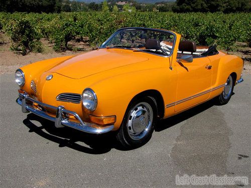 1971 volkswagen karmann ghia convertible 2-owner, california car since new, low