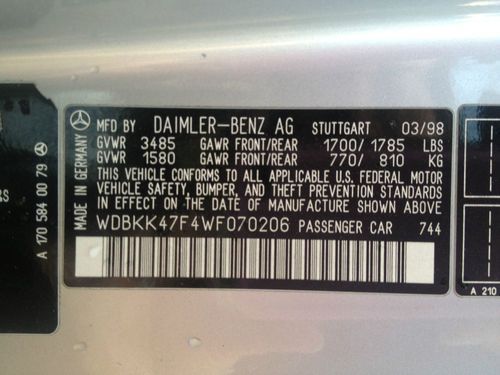 1998 Mercedes 230SLK Convertible - truly a headturner., image 2