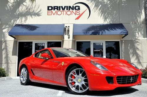 2007 ferrari 599 gtb fiorano f1! red/tan! carbon! rare!