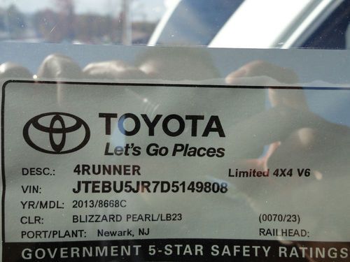 New 2013 4Runner Limited 4x4 Navigation Sunroof Heated Leather Automatic Boards, US $41,806.00, image 20