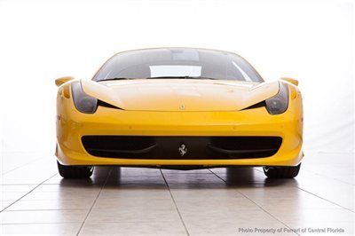 Low mile 458 italia in giallo modena with black interior