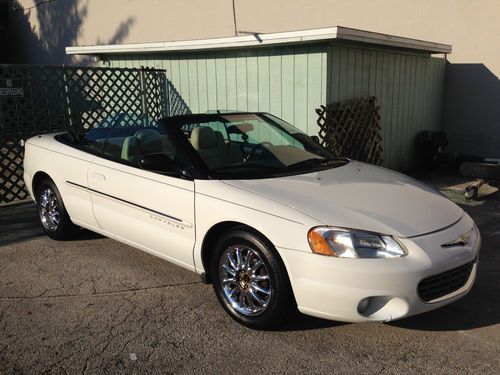 2001 chrysler sebring limited convertible