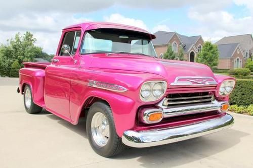 59 chevy street rod apache blower custom rare step side