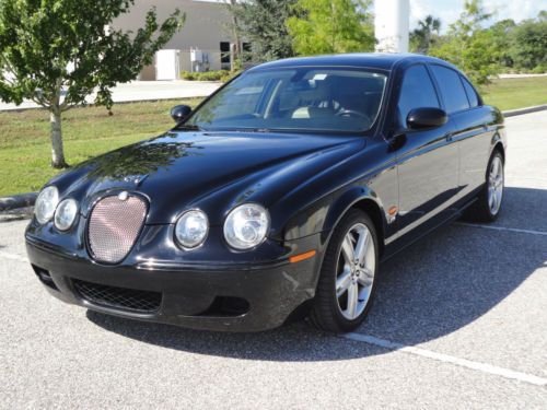 2005 jaguar s-type r 4.2l supercharged 400 hp one owner florida car good shape