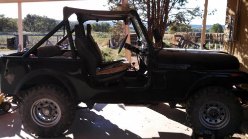 Jeep cj 7 1979 4x4 super swamper tires black rebuilt motor and transmission