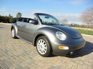 Vw new beetle convertible dark flint edition low miles super clean we ship