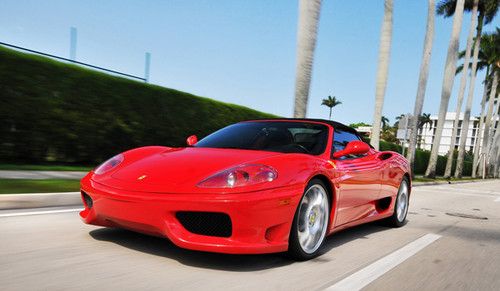 1999 ferrari 360 spider f1 auto red egear modena