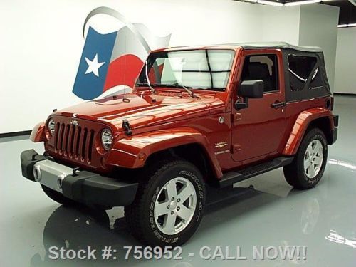 2009 jeep wrangler sahara 4x4 convertible 6-spd nav 43k texas direct auto