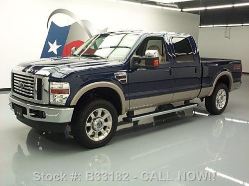 2010 ford f-250 lariat crew 4x4 diesel htd leather 49k! texas direct auto