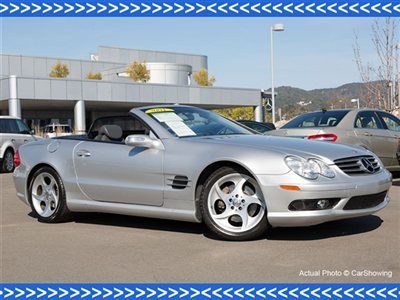2004 sl500: amg, convenience packages, offered by authorized mercedes dealership
