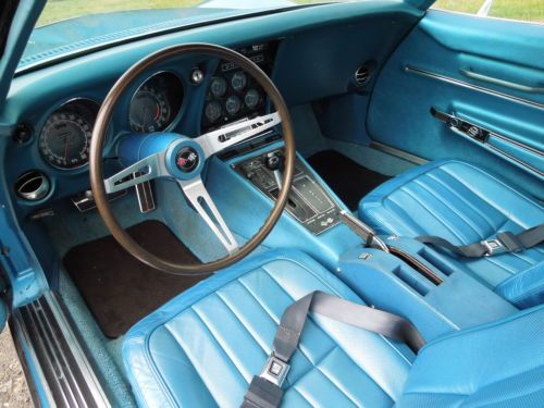 1968 Corvette 427 / 390HP BIG BLOCK -- Le Mans Blue 44,400 miles!!, image 38