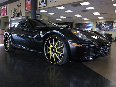 07 ferrari 599 gtb fiorano only 5k miles custom asanti wheels black