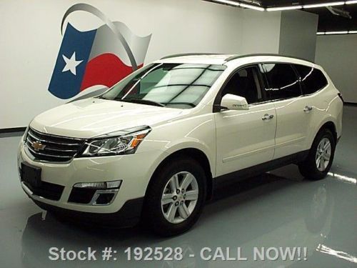 2013 chevy traverse lt awd 8-pass leather rear cam 19k texas direct auto