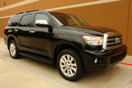 2010 toyota sequoia platinum edition 4wd navigation tv dvd camera roof ac seats