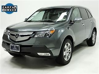 2009 acura mdx awd suv tech pkg navigation snrf lthr heated seats third row 6cd!