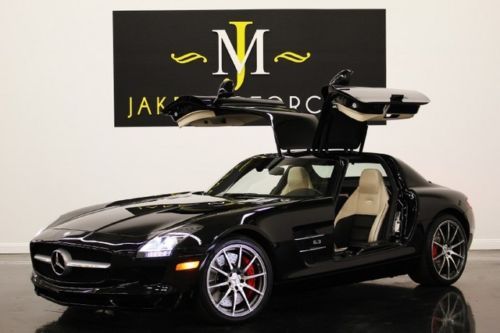 2012 sls amg coupe, black on white,  only 1600 miles, $204k msrp! pristine!