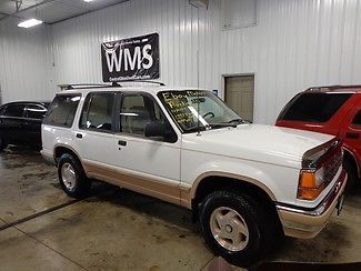 92 white eddie bauer tan leather 4x4 alloy power auto clean new suv 4 door black