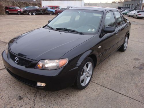 2003 mazda protege es sedan 4-door 2.0l black with abs, srs