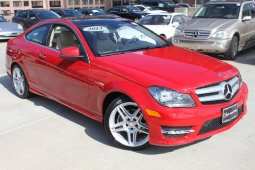 Panoramic sunroof dual air control navigation amg wheels leather seats keylessgo