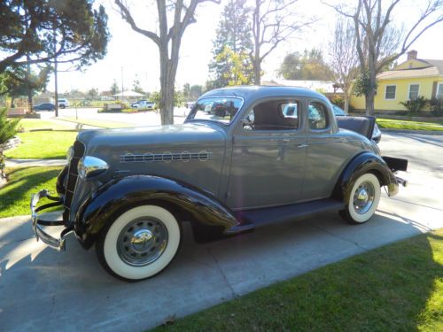 Beautiful 1935 plymouth pj deluxe model rumble seat 2 door coupe 6 cyl flathead