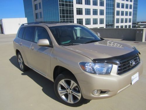 2010 toyota highlander sport 4x4- leather- jbl- 3rd seat- back up camera-