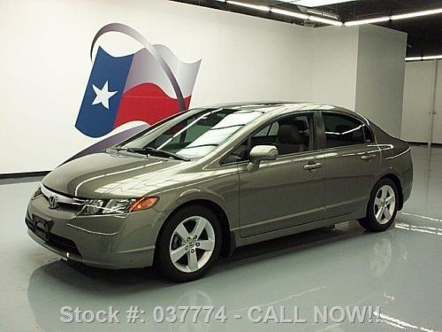 2008 honda civic ex-l sedan heated leather sunroof 53k texas direct auto