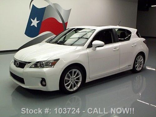 2012 lexus ct 200h prem hybrid htd leather sunroof 10k texas direct auto