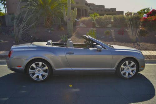 2007 bentley continental gtc silver/portland