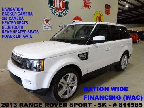 2013 range rover sport hse lux,sunroof,nav,360 cam,htd lth,20&#039;s,5k,we finance!!