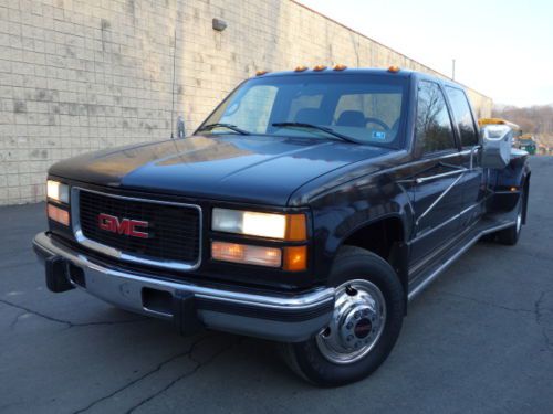 Gmc sierra 3500 crew cab 6.5l diesel engine 2wd auto clean autocheck  no reserve