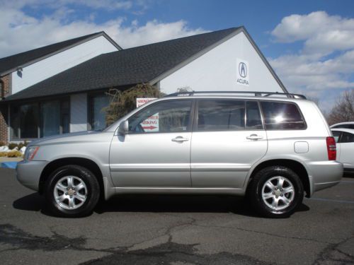 No reserve 2003 toyota highlander awd 4wd 3.0l v6 auto one owner nice!