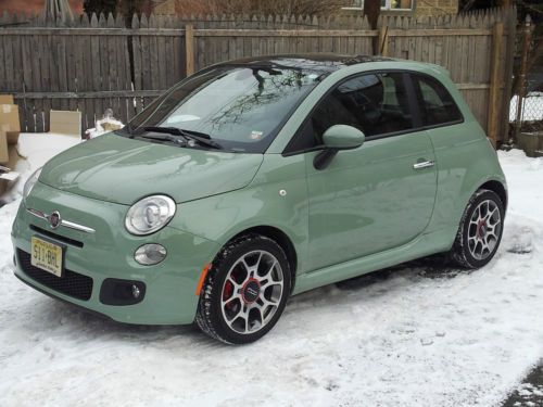 2012 fiat 500 sport classic verde green