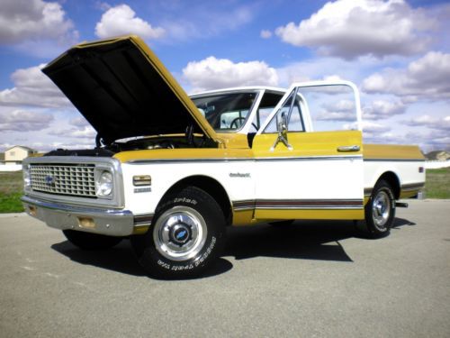 1971chevy c/20 custom camper a/c matching #s original build sheet