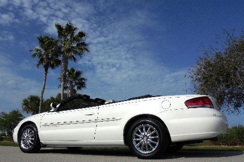 Stone white convertible~blue canvas top~chrome~leather~certified~02 03 04 05 06