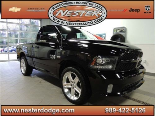 13 ram 1500 r/t ultra low miles black leather garmin navigation 22-inch wheels