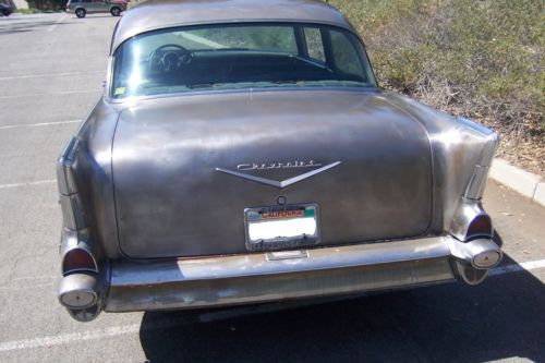 1957 CHEVROLET COUPE 210 ORIGINAL SOUTHERN CALIFORNA HOT ROD, image 3