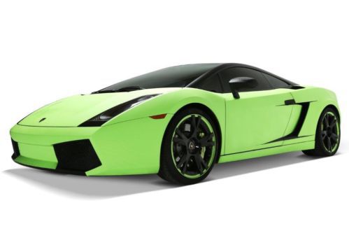 Lamborghini gallardo coupe egear black w/matte green wrap